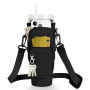 AYESY Sac de Transport de Bouteille d'eau, Noir Stanley 40oz Tumbler Sac Bouteille d'eau avec Pochette de Téléphone bandoulière