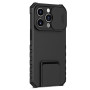 Coque pour iphone 14 pro 6.1 Pouces, Protection de la Caméra Étui avec Lentille Coulissante Couverture, 360 Degres Full Body Arm
