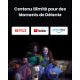 Vidéoprojecteur Portable YABER T1 Pro2 1080P FHD et HDR, Vidéoprojecteur WiFi Bluetooth avec Dolby Audio, Ajustement Automatique