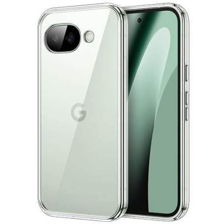 JETech Coque pour Google Pixel 10a, Transparent | Anti-Jaunissement, Antichoc, Dos PC Rigide Résistant aux Rayures, Étui Housse