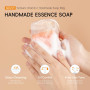 QUIYUM Savon Solide Curcuma & Vitamine C Lot de 5 | Coffret Soin | Éclat & Anti-taches | Nettoyant Anti-imperfections Peau Grass