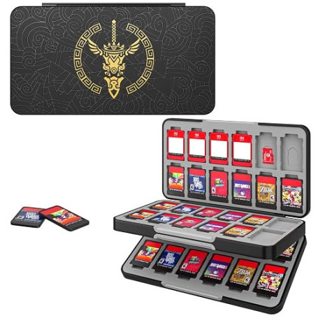 MoKo Étui de Rangement pour Cartes de Jeu Compatible avec Nintendo Switch | Compatible avec Nintendo Switch OLED, Boîte de Range