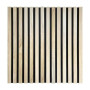 Panneau tasseaux Bois 60 x 60 x 1,9 cm - décor chêne Clair Fond Noir - 0,36m²