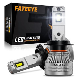 FateEye H7 LED Ampoules 200W 44000LM 6500K Blanc Froid pour Phares Auto | IP68, 100000 Hours Lifespan, Plug and Play, Ventilateu