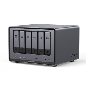 UGREEN NASync DXP6800 Pro, NAS 6 Baies, Intel Core i5-1235U, 10 GbE | CPU Intel i5 1235u 10 cœurs, 8 Go DDR5, SSD 128 Go, 2 port