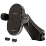 CraVeDRIVE Support de téléphone portable pour voiture 15 W avec fonction de charge I Compatible Dacia Media NAV Evolution I Wire