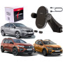 CraVeDRIVE Support de téléphone portable pour voiture 15 W avec fonction de charge I Compatible Dacia Media NAV Evolution I Wire