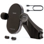 CraVeDRIVE Support de téléphone portable pour voiture 15 W avec fonction de charge I Compatible Dacia Media NAV Evolution I Wire