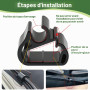 Lot de 6 Clips de Serrage pour Peugeot 3008 5008 Citroën C5 DS7 | Colliers de Fixation Robustes,Clips Essuie-Glace pour Fixation