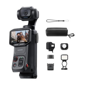 Insta360 Luna Pro Pack Lumière - caméra de vlogging 8K avec Objectif Leica | Caméra à stabilisateur, capteur 8K de 1", double pu
