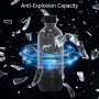 Mycket 2 Bouteilles pour Machine à Soda, bouteilles d'eau gazéifiante en PET sans BPA réutilisables et rechargeable pour machine