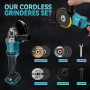 Meuleuse d'angle sans fil pour Makita (sans batterie), 125 mm 10 000 tr/min outil de coupe meuleuse électrique moteur sans balai