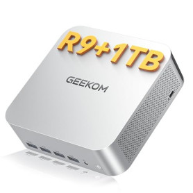 GEEKOM Business Mini PC A7Max, AMD Ryzen 9 7940HS 16Go DDR5 RAM,1To SSD | (Évolutif) Radeon 780M, 2x2,5G LAN, Lecteur SD, 2xUSB4