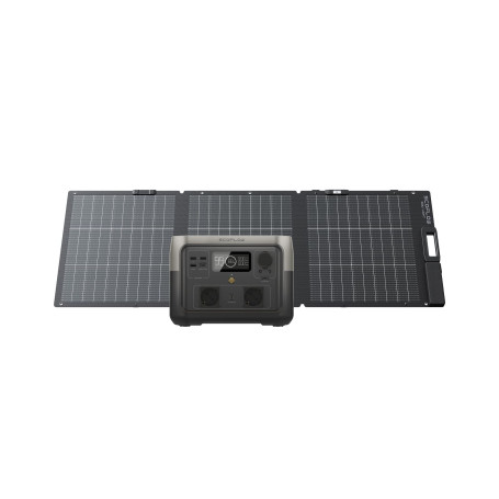 ECOFLOW Station électrique portable RIVER 2 MAX avec Panneau solaire 160W | Sortie 1000 W, Seuls Quelques Petits défauts dans l'