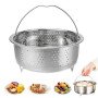 Insert de cuiseur vapeur en acier inoxydable 304, insert vapeur pour casserole, 22 cm, passoire pour casseroles, casseroles, cas