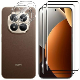 Kokio Verre Trempé pour Xiaomi Redmi Note 15 Pro+ 5G, 2 Pièces Protection écran Film et 2 Pièces Caméra Arrière Protecteur, Anti