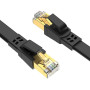 Ercielook Cat 8 Câble Ethernet 3m – Câble Réseau 40Gbps 2000MHz Plat STP RJ45 LAN Câble Compatible avec Routeur Modem Switch - N