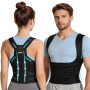 Correcteur Posture Dos Femme Homme: Ceinture Dorsale Lombaire Réglable et Respirante – Soutien Cou Épaules Confortable pour Main