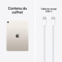 Apple iPad Air 11 Pouces (M4) : Écran Liquid Retina, 512 Go, Caméras Avant/arrière 12 MP, Wi‑FI 7 avec Apple N1, Touch ID, Auton