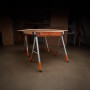 BORA Workhorse XT PM-3360T Lot de 2 chevalets de sciage pliables et réglables en hauteur avec pieds réglables pour entrepreneurs