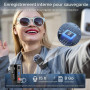 Boya BOYAMIC - Microphone lavalier sans fil pour iPhone, Android, smartphone, caméra, enregistrement embarqué, portée de 200M, m
