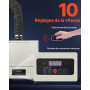 VEVOR Extracteur de Fumée de Soudure, 280 W, Absorbeur de Fumée de Soudage sans Balais, Aspiration 459 m³/h, Filtre 4 Étages, 10