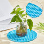 GORGECRAFT 2 Styles Silicone Doming Mat Rond Carré Résine Doming Tapis Résistant à la Chaleur Synthétique Caoutchouc Nid d'abeil