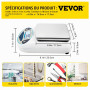 VEVOR Balance Analytique Numérique Capacité 5000 g Précision 0,01 g Balance de Laboratoire 13 Unités de Conversion Balance de Pr