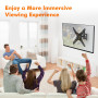 GRIFEMA Support Mural TV Orientable 26-65 Pouces, Charge Max. 35 kg | Bras TV Mural Inclinable & Extensible, Accroche TV Mural, 