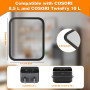 Lot de 2 Grille Anti Projection en Acier Inoxydable pour COSORI Dual Blaze TwinFry 10L/ Cosori CAF-R901-AEU 8,5L, Couvercle Anti