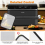 Lot de 2 Grille Anti Projection en Acier Inoxydable pour COSORI Dual Blaze TwinFry 10L/ Cosori CAF-R901-AEU 8,5L, Couvercle Anti