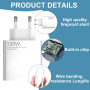 Chargeur 120W pour Xiaomi, 120W Chargeur Charge Rapide USB C avec Câble USB C 1m pour Xiaomi 14 Ultra 11T Pro 12T 13 Pro 13 Lite
