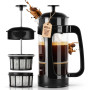 ESPRO P3 French Press – Cafetière et thé avec Double Micro-Filtre, Infusion sans Grains et sans amer, Cadre en Acier Inoxydable 