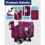 Arxus Sac de Voyage à roulettes 25L-55L Extensible Fourre-Tout Pliable | Valise Souple pour Femme Homme Rangement, Bagage à Main