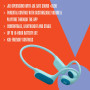 JBL Junior Free, Casque sans Fil Open-Ear Enfants, Peach | Léger et Durable, Autonomie Jusqu’à 10H, Contrôle Parental, Technolog