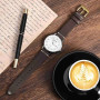 Ayadoo Bracelets de montre, Cuir italien, Bandes de remplacement à dégagement rapide pour hommes et femmes, avec boucle en acier