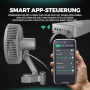 MARS HYDRO Grow Clip Ventilateur oscillant, 10 niveaux de vent, contrôle par application/WiFi via iHub ou iControl, moteur EC, v