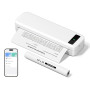 Imprimante Thermique Portable A4 Sans Encre Sans Fil Bluetooth A285M Blanc | Compatible avec iOS, Android, Imprimante pour Papie