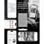 Imprimante Thermique Portable A4 Sans Encre Sans Fil Bluetooth A285M Blanc | Compatible avec iOS, Android, Imprimante pour Papie