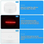 BAIFULAI Lot de 4 socles LED 3D avec télécommande et câble USB - 16 couleurs réglables - Contrôle tactile - Veilleuse LED pour a