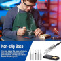 Kit Fer à Souder 80W Professionnel, Température Réglable 180°C-500°C avec écran LCD, Interrupteur ON/OFF, 5 Buses de Soudure, Po