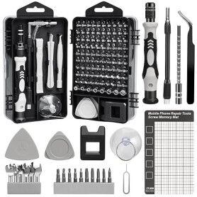 135 en 1Kit d'outils de mécanique de précision, mini tournevis, kit d'outils de réparation de téléphone portable pour iPhone PC