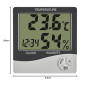 TFA Dostmann 30.5058.02 Mini thermomètre-hygromètre numérique d'intérieur - Thermomètre d'ambiance - Mesure de l'humidité et de