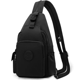 REETEE Sacoche Homme Bandouliere Grande Capacité Sac de Poitrine Femme Sling Bag Petit Sac à Dos Sac Poitrine Sacoche Bandoulièr