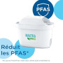 BRITA carafe filtrante en verre bleu clair (2,5 L) incl. 3 filtre MAXTRA PRO ALL-IN-1 – réduit les PFAS et le calcaire