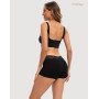 INNERSY Boxer Femme Coton Dentelle Culotte Shorty avec Entrejambe Lot de 3 | Culottes Taille Moyenne, Chic Hipster Boyshort sous