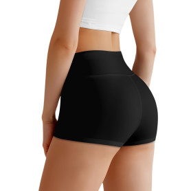 AOOSA Shorty Taille Haute pour Femme, Anti-Transparent Hot Pant de Sport | Anti-Frottement Push Up Mini Leggings Confortable Res