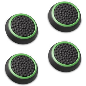 Fosmon Protection de Stick Manette Silikon pour PS4 et Xbox One, Vert | Compatible avec Nintendo Wii U, Xbox 360, PS3, et PS4. C