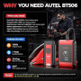 Autel MaxiBAS BT506 Testeur Analyseur Batterie 6V 12V 100-2000 CCA | Test Démarrage et Charge, Testeur Charge Batteri Numérique