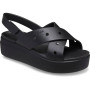 Crocs Brooklyn 4u Cross Strap Sandal Sandale caleFemme